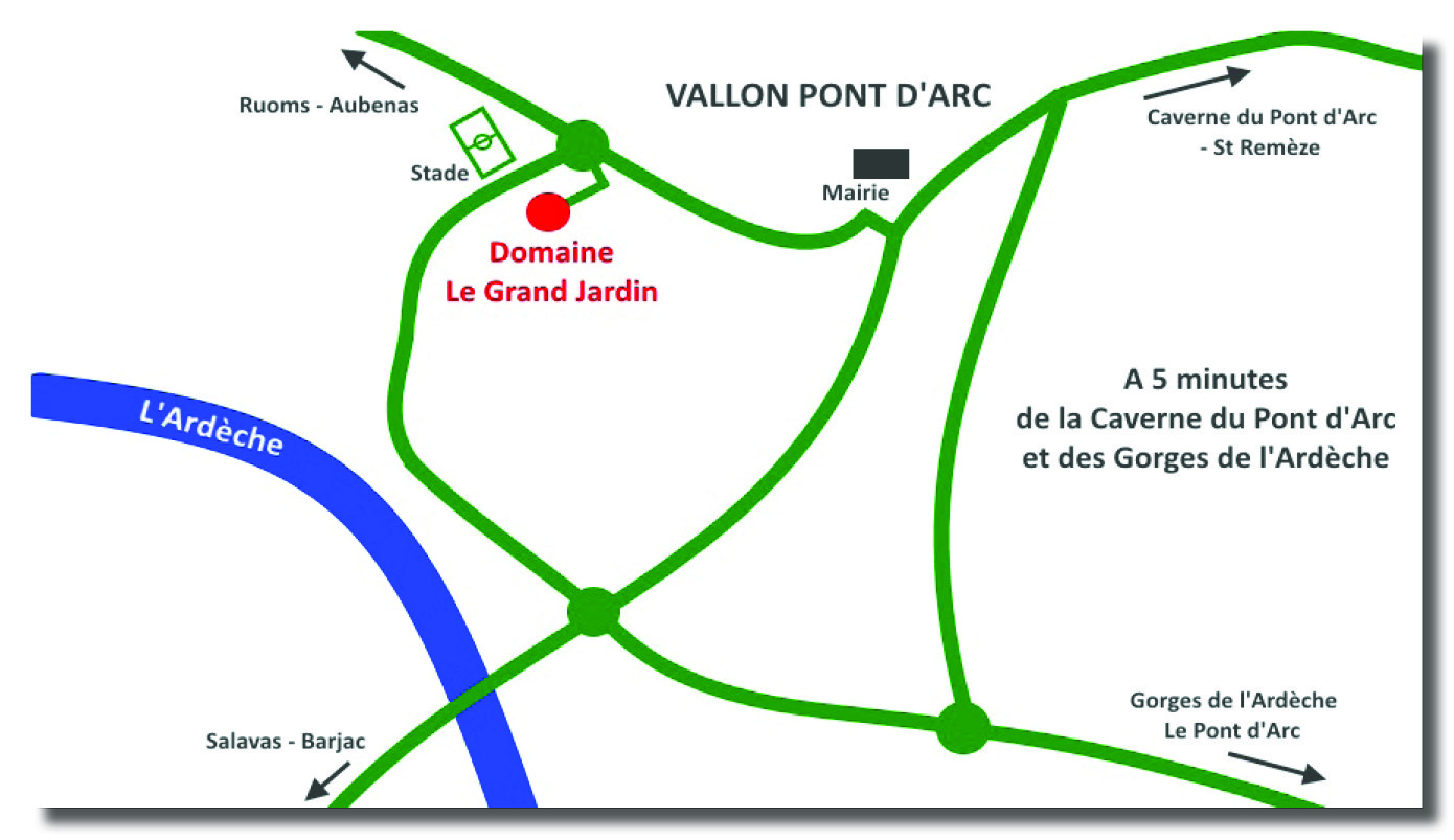 Plan accès Domaine Le Grand Jardin 