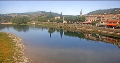 webcam des Gorges de l'Ardèche et du village de Saint Martin d'Ardèche